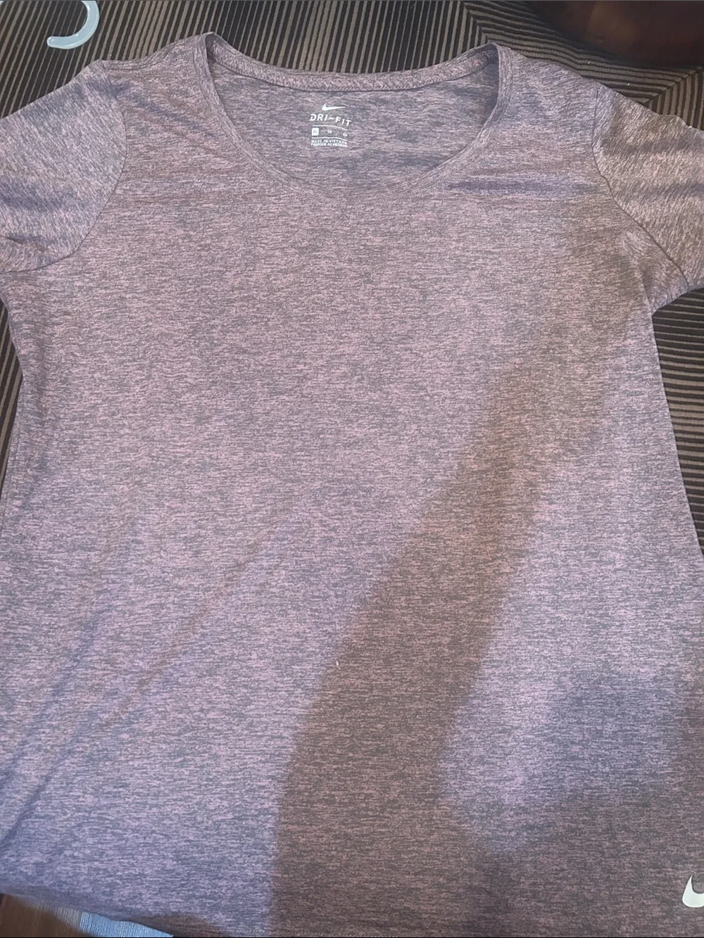 Nike Women's Heathered Mauve Short-Sleeve Tee